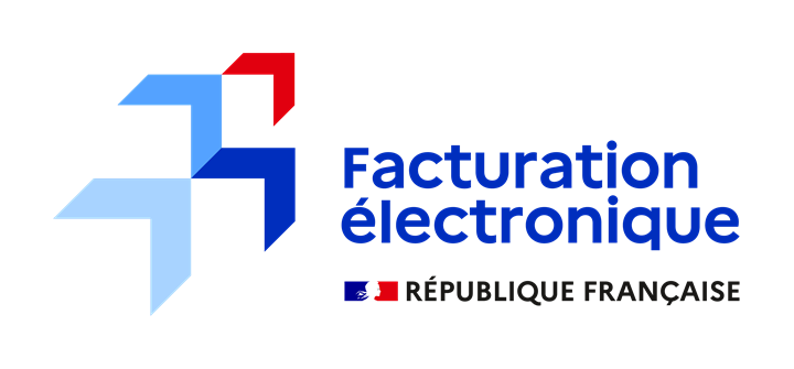 Logo officiel de la réforme française de la facturation électronique